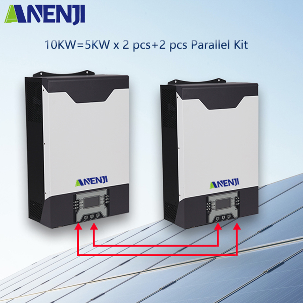 Anenji Kw Solar Inverter Hybrid Parallel Inverter Vdc Pv A Mppt